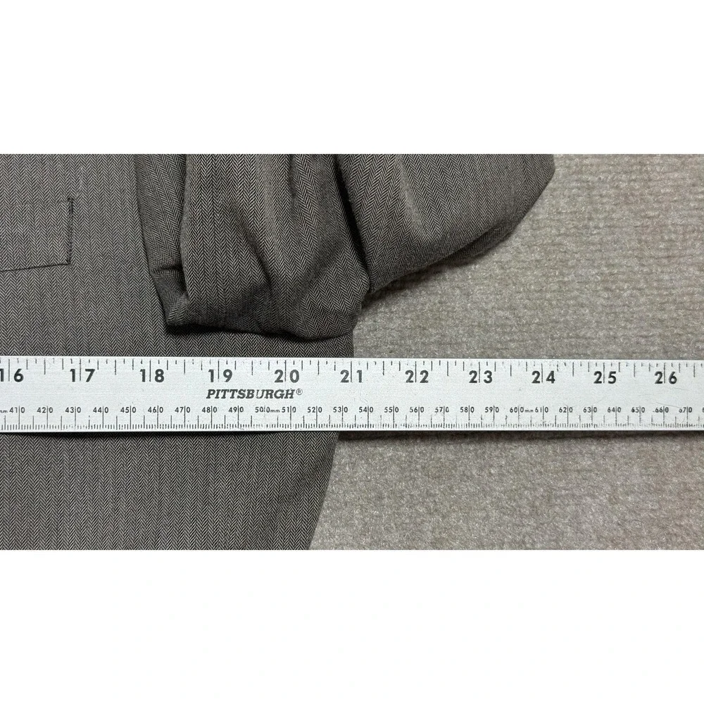 Banana Republic Blazer Mens 42L Brown Herringbone Tailored Fit Sport Coat Jacket
